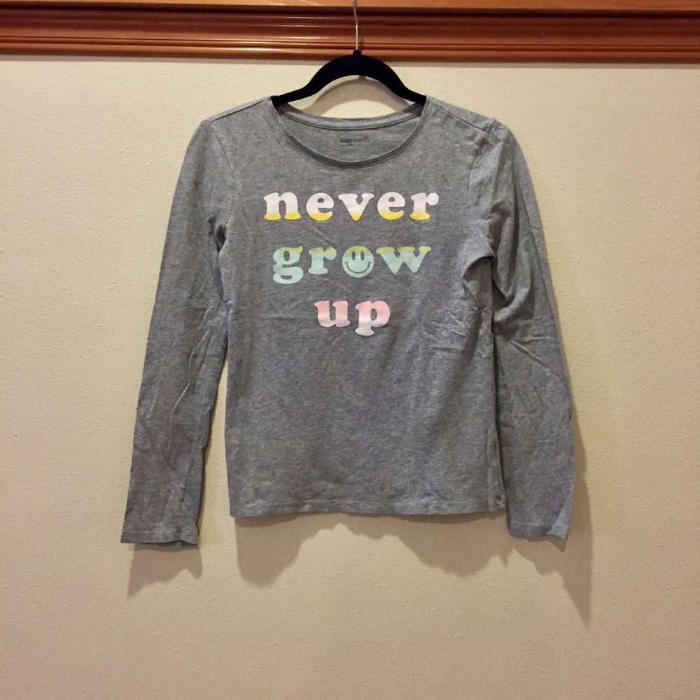 Gray Long Sleeve Tee